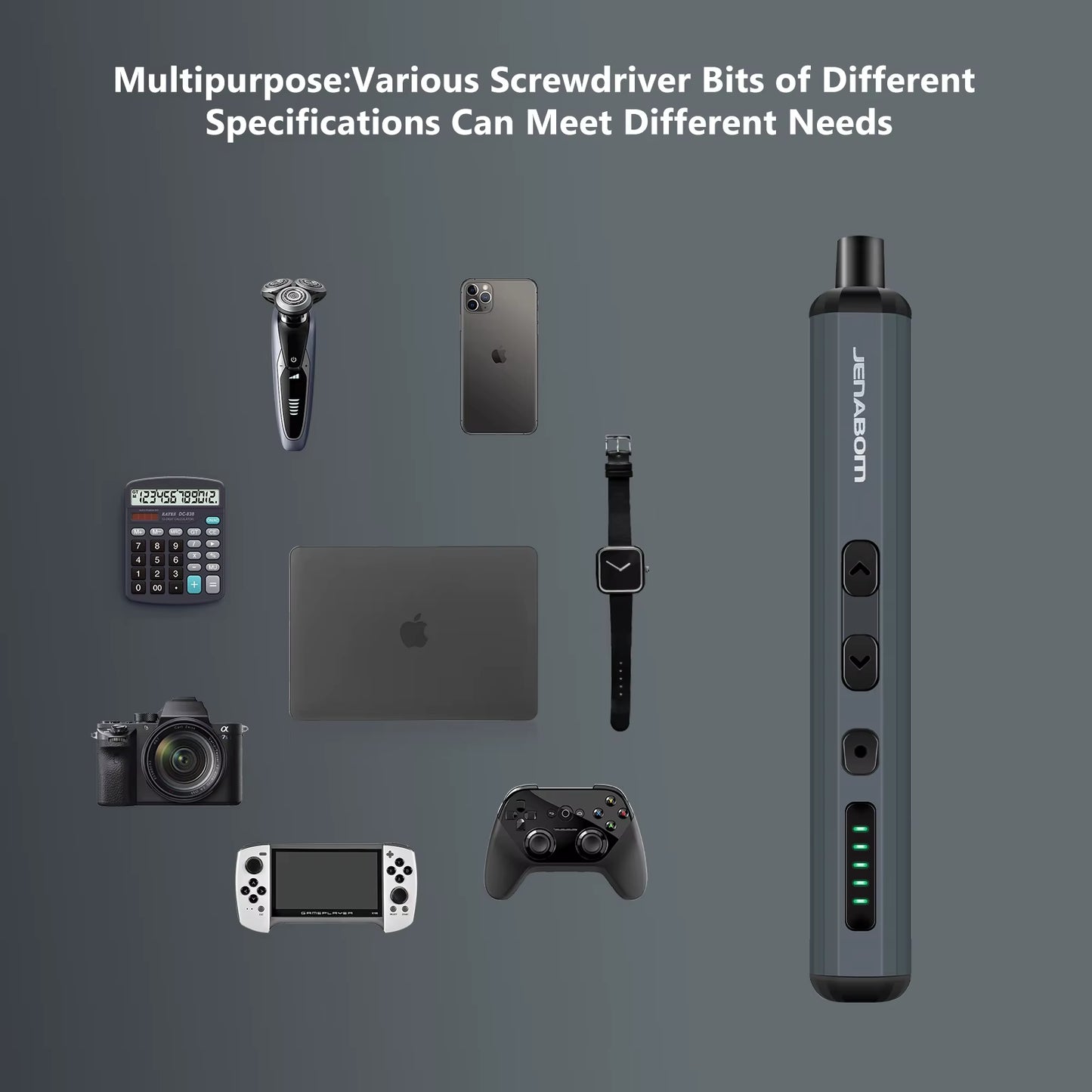 68 in 1 Mini Cordless Electric Screwdriver Set Precision Rechargeable Kit Magnetic Storage Maintenance Tools for Phone Camera PC